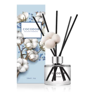 Cocodor Pure Cotton Diffusore 120 ml – Profumatore per Ambiente Effetto Cotone Pulito e Biancheria Fresca
