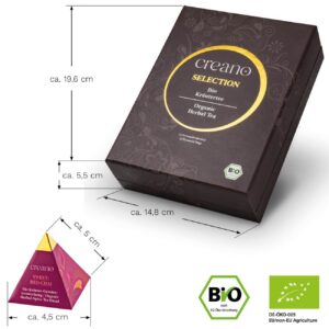 Set tisane bio Creano 12 bustine piramidali 30 g