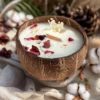 Candela Che Diventa Pianta Cotone Bianco E Loto Con Kit