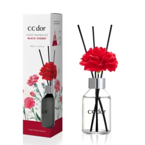 CCDOR Flower Diffusore a bastoncini - Fragranza Ciliegia Nera